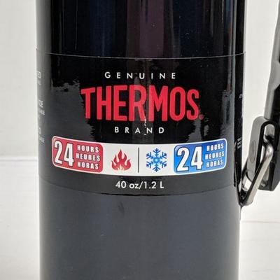 40oz Vacuum Insulated Stainless Steel Double Wall Beverage Bottle, Thermos - New