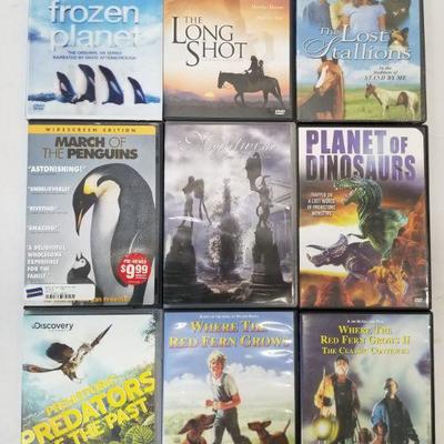 9 Kids/Educational DVDs: Frozen Planet -to- Where the Red Fern Grows II