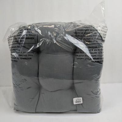 Set of 4 Grey Seat Cushions - New