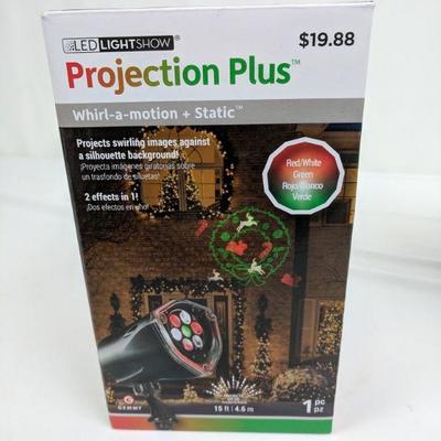 Projection Lights, Whirl-a-motion + Static & Star Laser - New