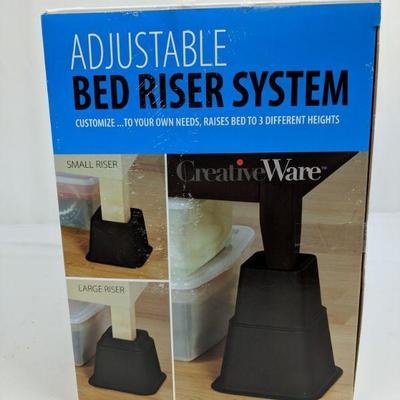 Adjustable Bed Riser System, Creates 3-8