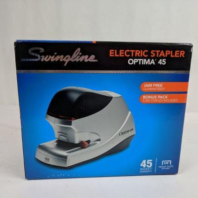 Electric Stapler Optima 45, Swingline, 45 Sheet Capacity - New