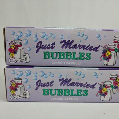2 Boxes Just Married Bubbles - New