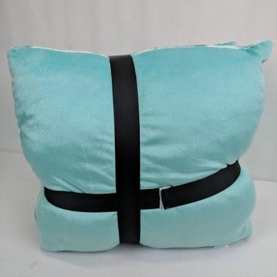 Set of 2 Acid Wash Decorative Pillow, Teal, Multiple Colors, Mainstays - New