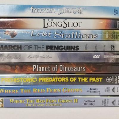 9 Kids/Educational DVDs: Frozen Planet -to- Where the Red Fern Grows II