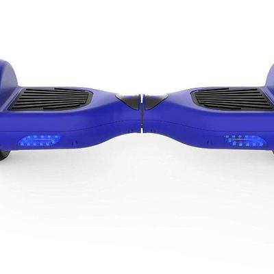 Blue LED Hoverboard w/Speakers, Top Speed 6.2 MPH, Weight 40-176 lbs - New