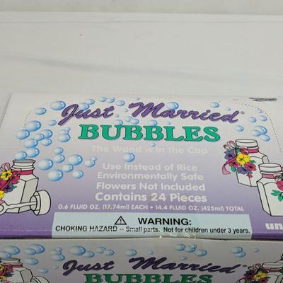 2 Boxes Just Married Bubbles - New