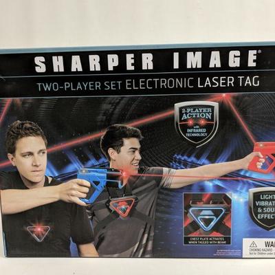 Two-Player Set Electronic Laser Tag, Sharper Image, Ages 8+ - New