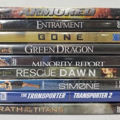 9 Drama/Action DVDs: Armored -to- Wrath of the Titans
