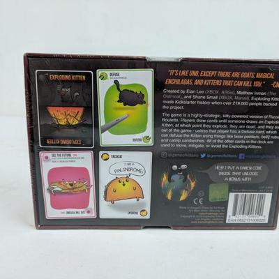 Exploding Kittens, Original Edition, A Card Game, Ages 7+, 2-5 Players - New