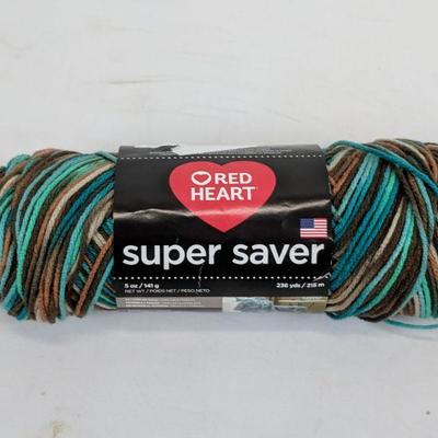 Reef Super Saver Yarn 236 Yds, 24 Watercolor Pencils Pkg Open - New