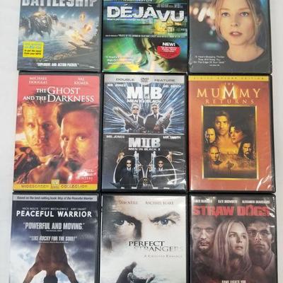 9 Action/Adventure DVDs: Battleship -to- Straw Dogs