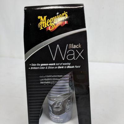 Car Lot, Black Wax & 3pk Microfiber Towels - New