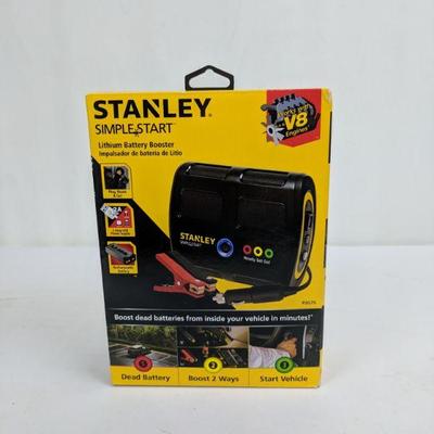 Stanley Simple Start Lithium Battery Booster, Works w/4,6 & V8 Engines - New