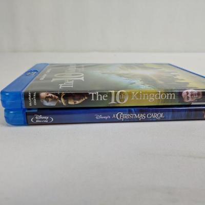 2 Open Blu-Ray, Disney's A Christmas Carol & The 10th Kingdom, Open - New