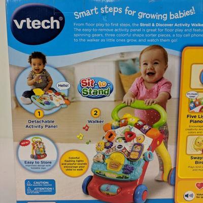 Vtech 2-in-1 Stroll & Discover Activity Walker, 9-36 Months- New