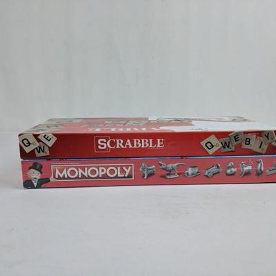 Scrabble Box Damaged & Monopoly - New