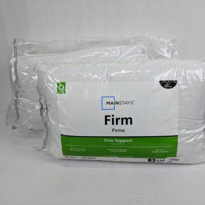 2 Queen Pillows, Firm Support - New