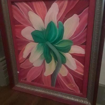 ORG PAINTING OF A FLOWER 