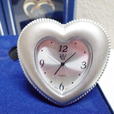 Lot Of 3 Heart Shape Clocks