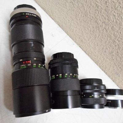 Lot of Vintage Camera Lens and Filters
