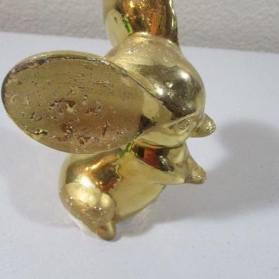 24kt Chalkware /Porcelain Vintage Mouse CIRCA the 50's 5" Gorgeous 