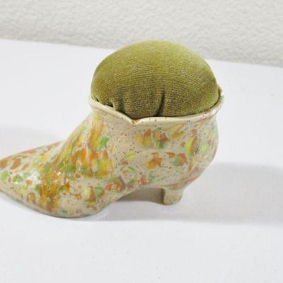 Antique/Vintage Pin Cushion Shoe 3