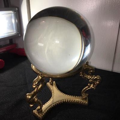 Glass Ball on Brass, Teapot Cottage/Tudor Collector, Nautica Clock & Bear