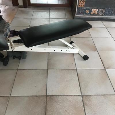 Lot 54 - Weider Weight Set with Adjustable Bench and More