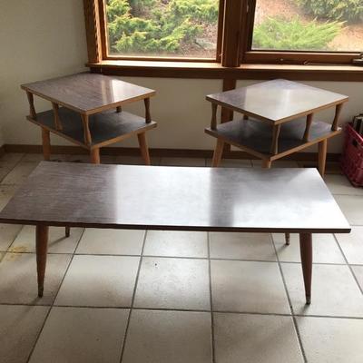 Lot 2 - Coffee Table and Pair End Tables 