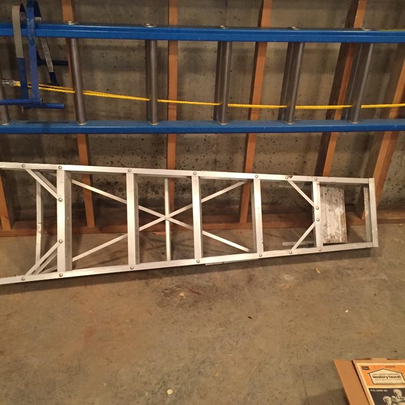 Lot 167 Keller Extension Ladder and Step ladder