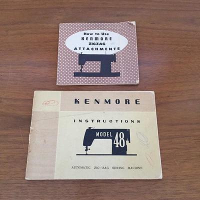 Lot 75 - Kenmore Model 48 Sewing Machine and  MCM Cabinet