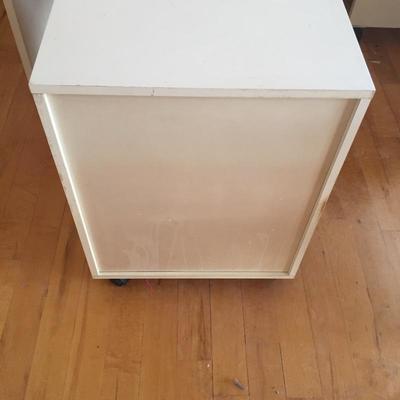 Lot 79 - Computer Desk and Cabinet