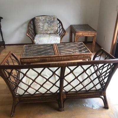Lot 52 - RattanÂ Seating Group 
