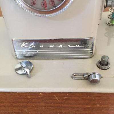 Lot 75 - Kenmore Model 48 Sewing Machine and  MCM Cabinet