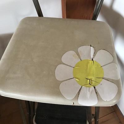 Lot 35 - Vintage Childâ€™s Table, Chair, and Stool