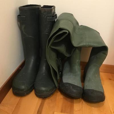 Lot 36 - Men's Waders and Rain Boots - SZ 12