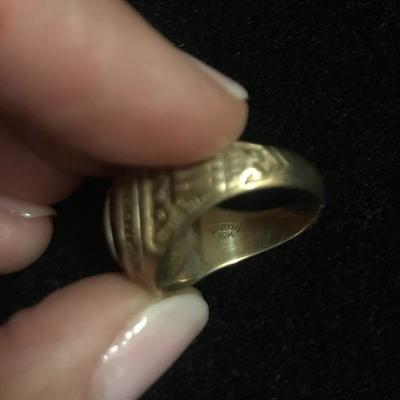 Lot 44 - Gold Wedding Bands and Class Ring