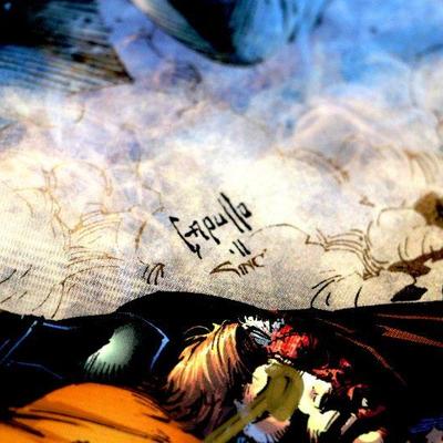 BATMAN with Villains Comic Art Print Signed by Greg Capullo