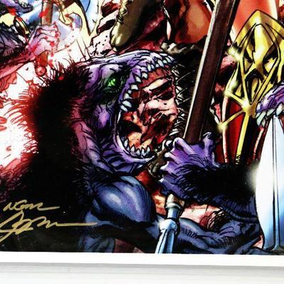 Original Comic Art Print Signed by Neal Adams Wonder Woman & Conan #5 13