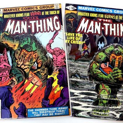 MAN-THING #3 #9 Bronze Age Comic Books 1979 Marvel Comics
