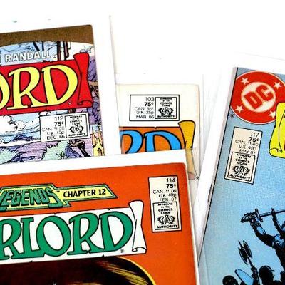 The WARLORD #103 112 114 117 Comic Books Lot 1986 DC Comics
