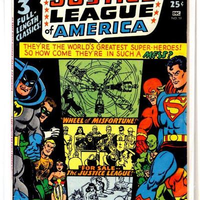 JUSTICE LEAGUE of AMERICA #58 Giant Silver Age Comic Book 1967 DC Comics fn/vf