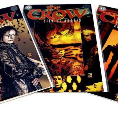 The CROW: City of Angels #1-3 Comic Book Set - 1996 Kitchen Sink Comics