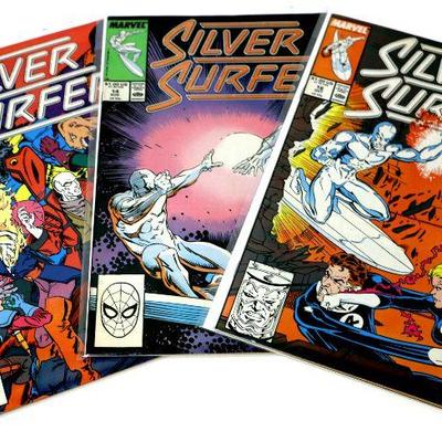 SILVER SURFER #11 #14 #16 Comic Book Lot 1988 Marvel Comics