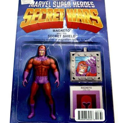 Marvel Super Heroes Secret Wars 7 Magneto Shield Variant Cover 2016 Marvel Comic