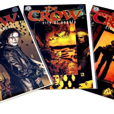 The CROW: City of Angels #1-3 Comic Book Set - 1996 Kitchen Sink Comics
