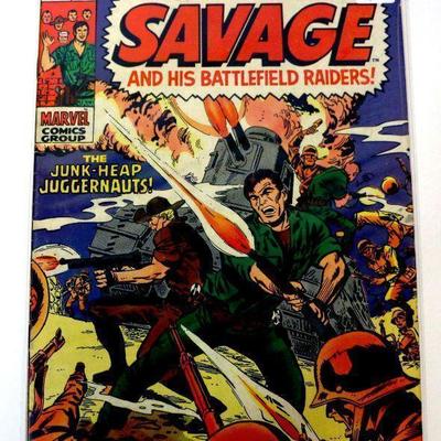 CAPTAIN SAVAGE #13 Silver Age Comic Book - 1968 Marvel Comics