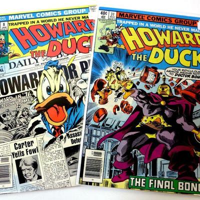 HOWARD THE DUCK #8 #31 Bronze Age Comic Books 1976/1979 Marvel Comics