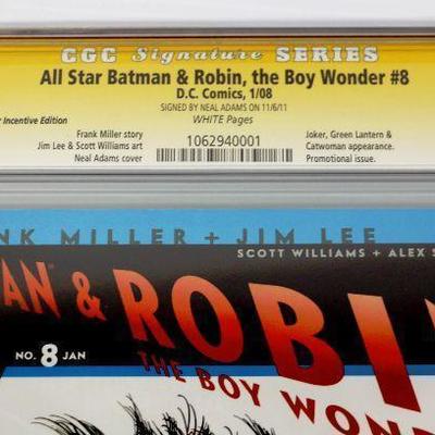 BATMAN ROBIN The Boy Wonder 8 Retailer Incentive Edt CGC 9.6 Neal Adams Signed